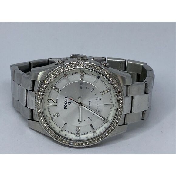 Fossil FTW5015 Women's Stainless Steel White Analog Dial Hybrid Smartwatch XX661 - Picture 7 of 12